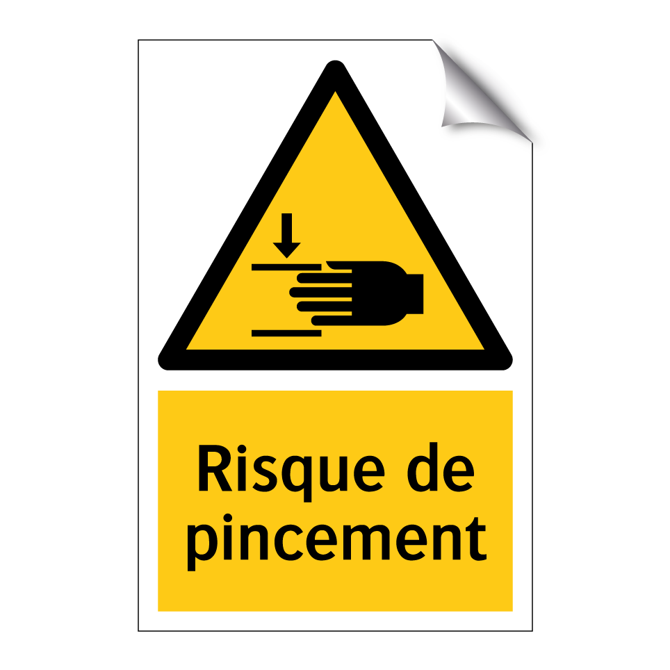 Risque de pincement