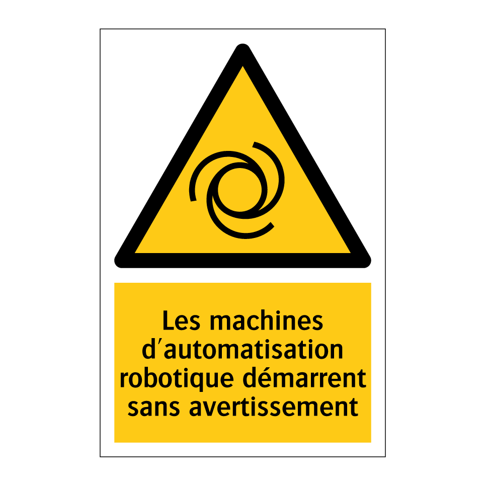 Les machines d'automatisation robotique démarrent sans avertissement