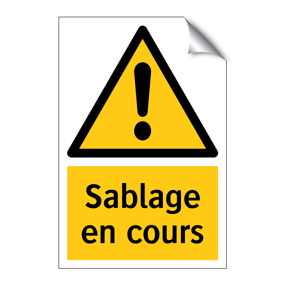 Sablage en cours