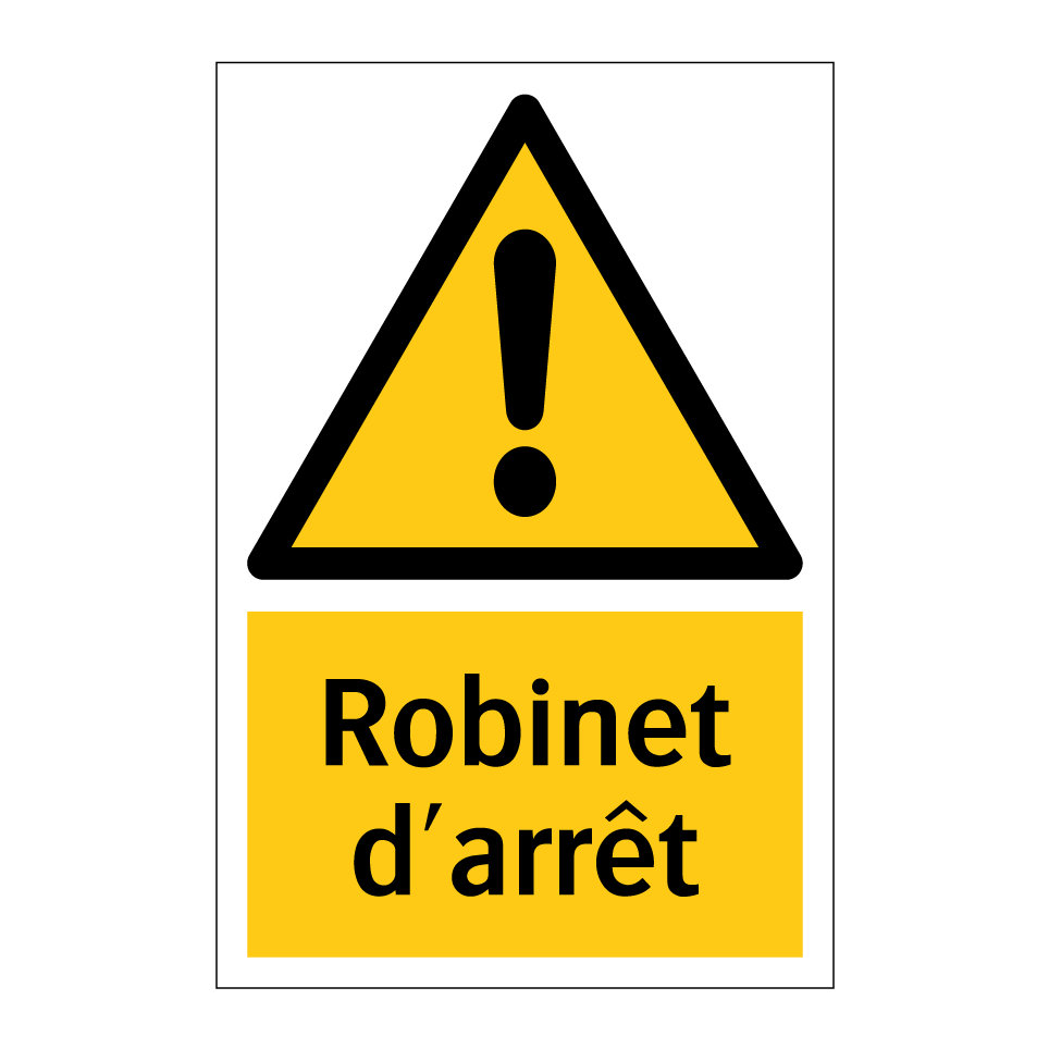 Robinet d'arrêt