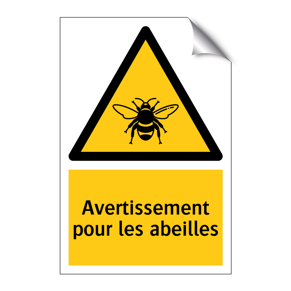 Avertissement pour les abeilles
