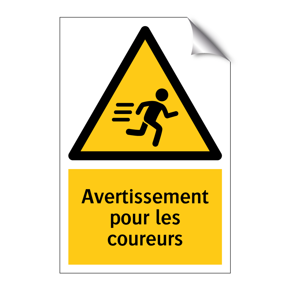 Avertissement pour les coureurs