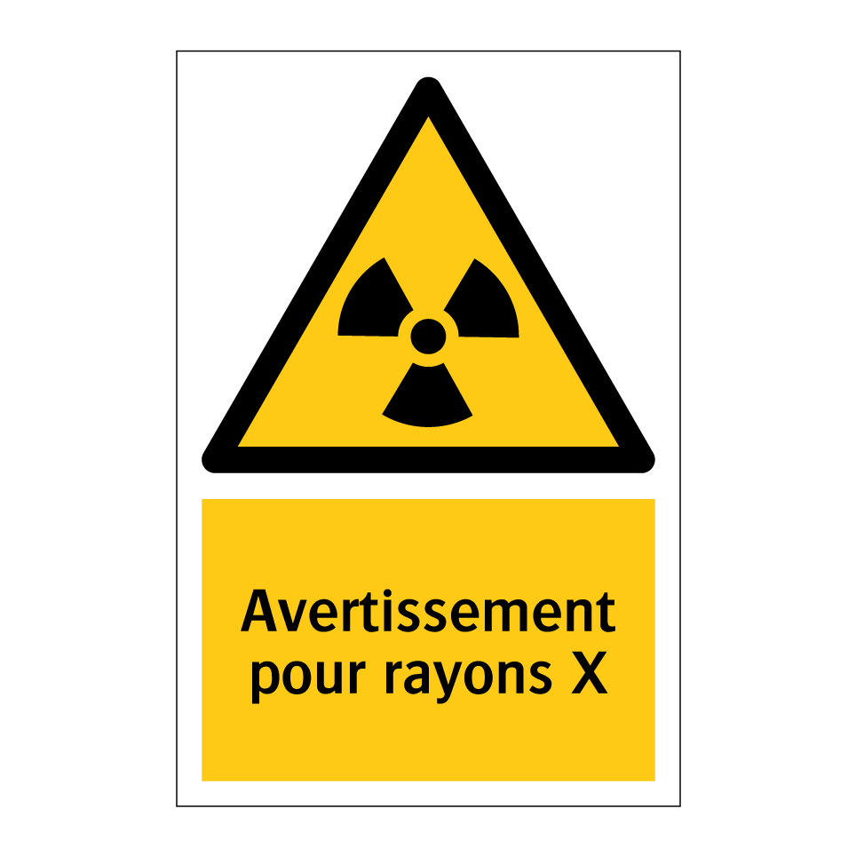 Avertissement pour rayons X