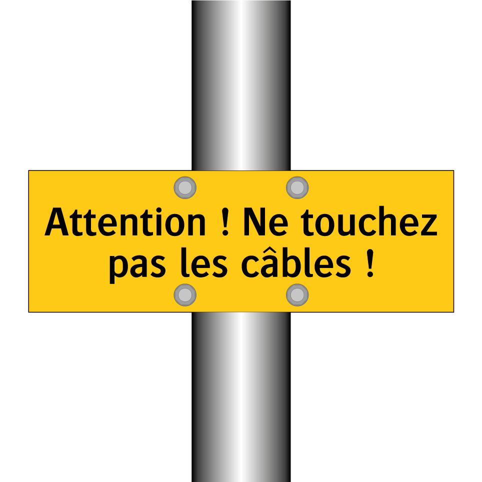 Attention ! Ne touchez pas les câbles !
