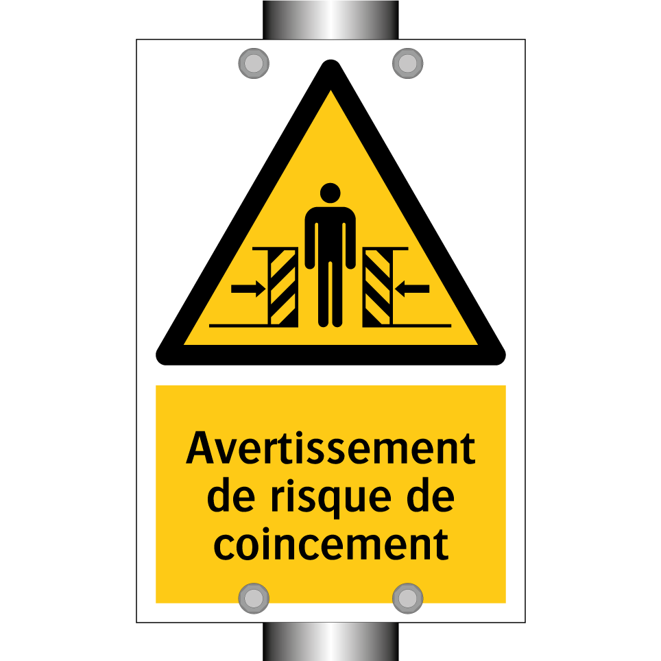 Avertissement de risque de coincement