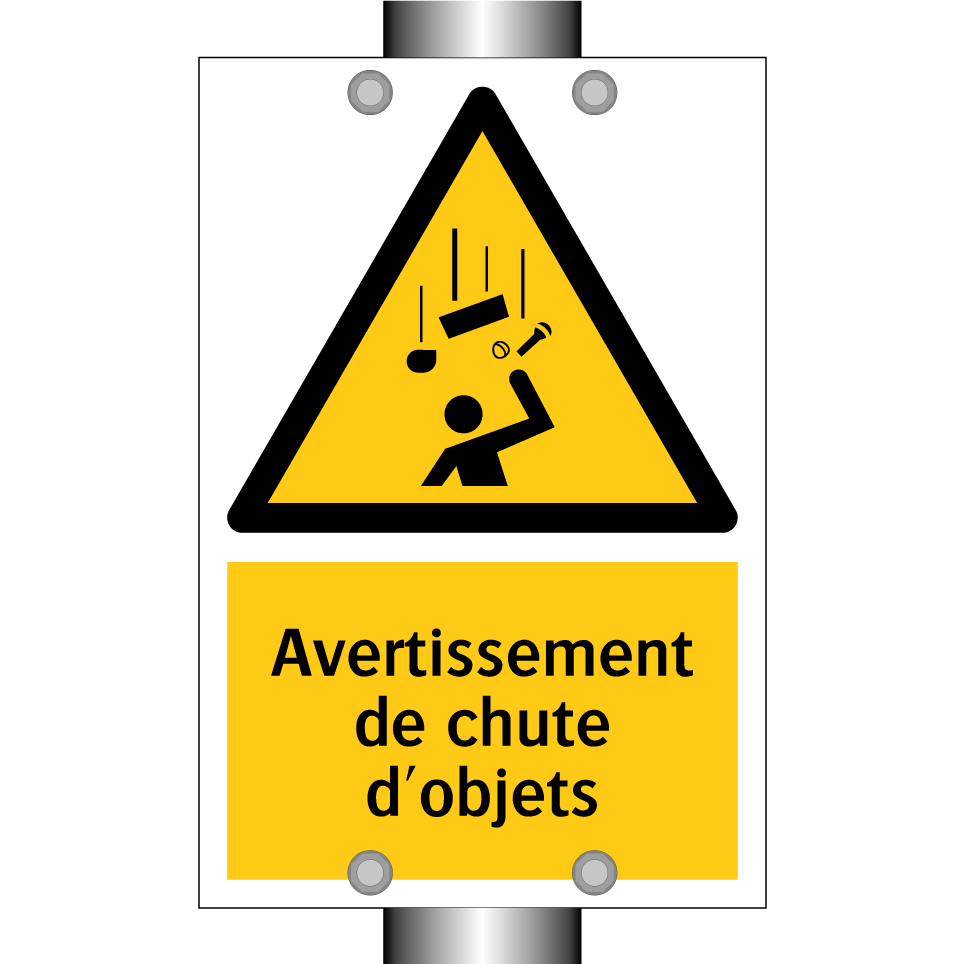 Avertissement de chute d'objets