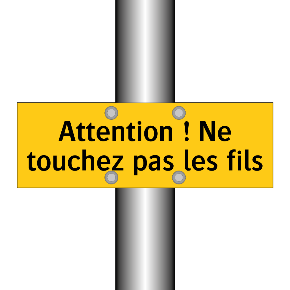 Attention ! Ne touchez pas les fils