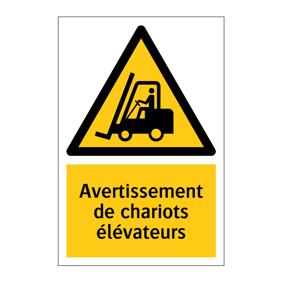 Avertissement de chariots élévateurs
