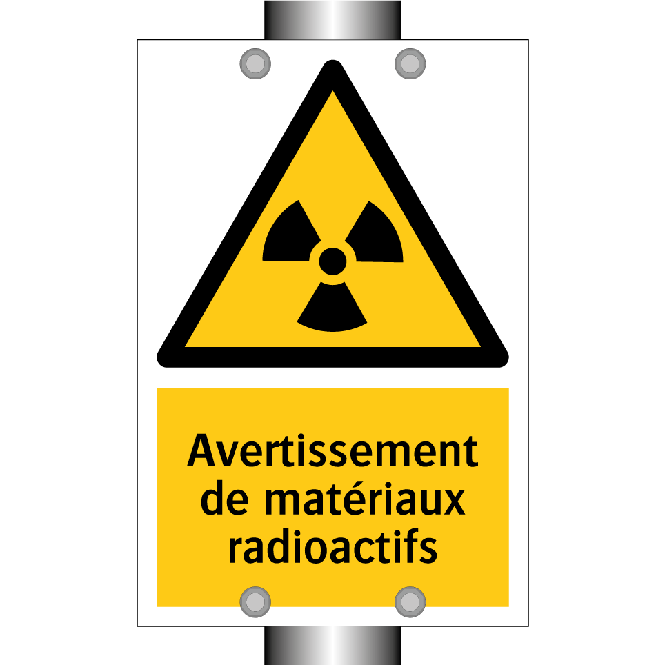 Avertissement de matériaux radioactifs