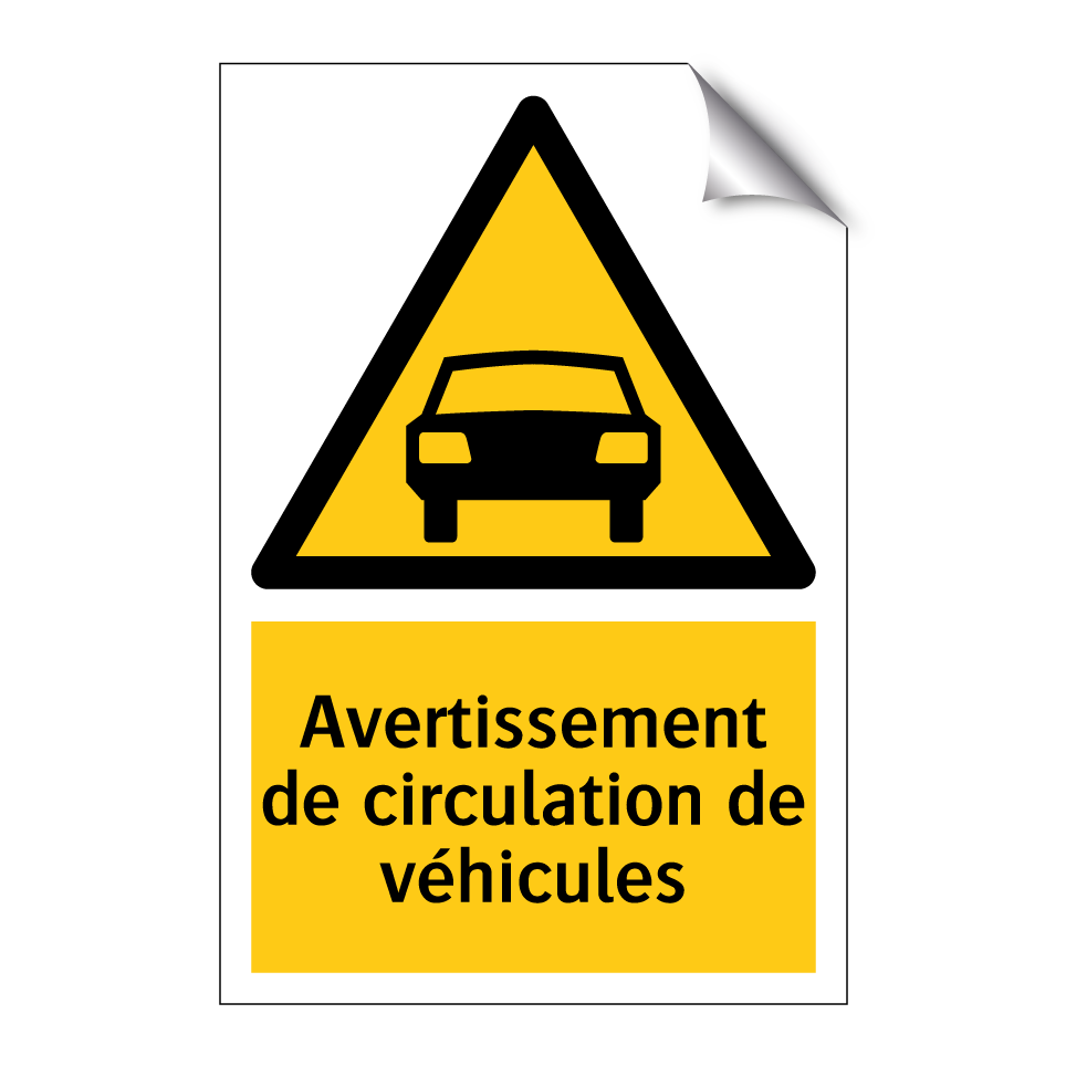 Avertissement de circulation de véhicules