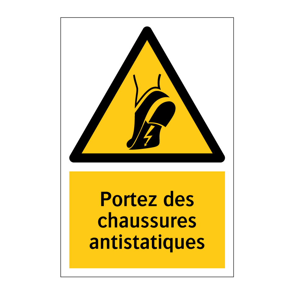 Portez des chaussures antistatiques