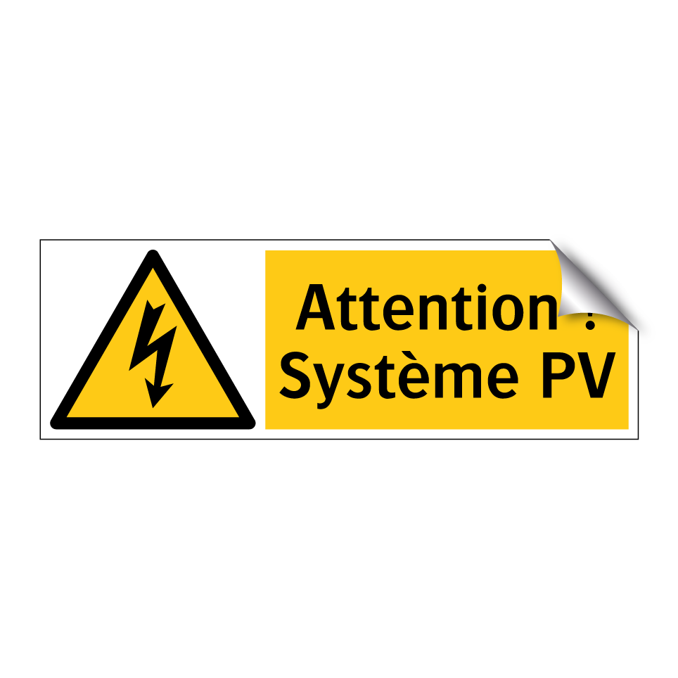 Attention ! Système PV