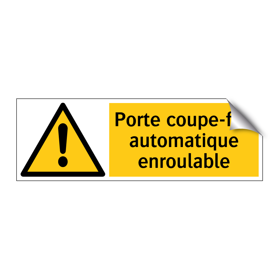Porte coupe-feu automatique enroulable