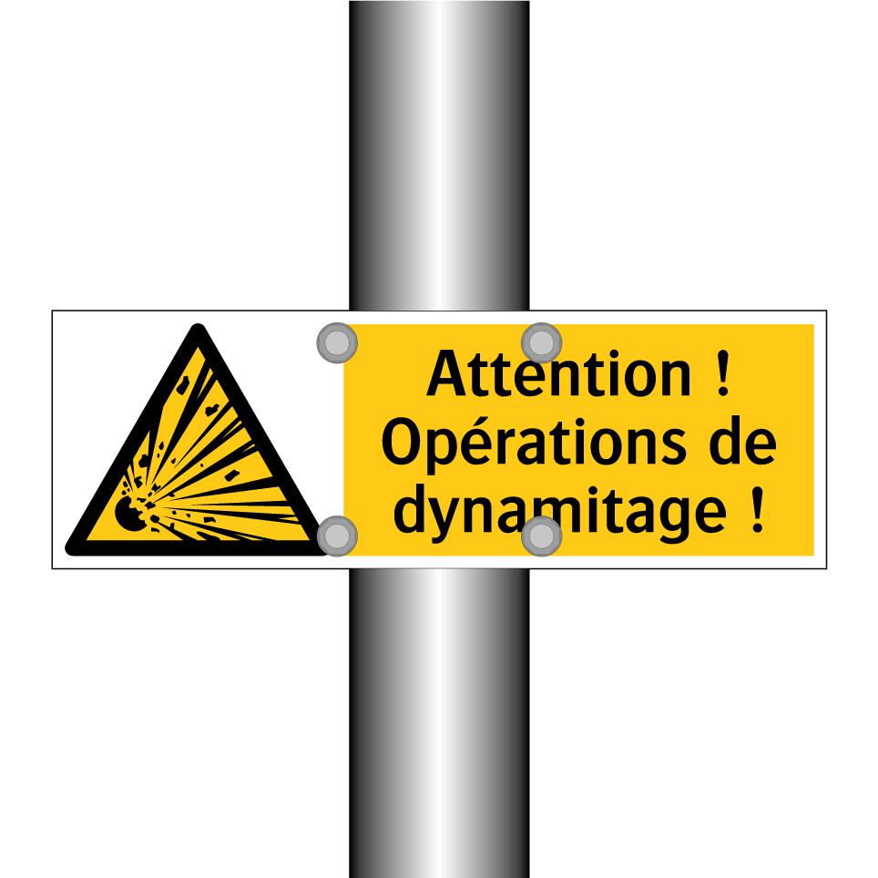 Attention ! Opérations de dynamitage !