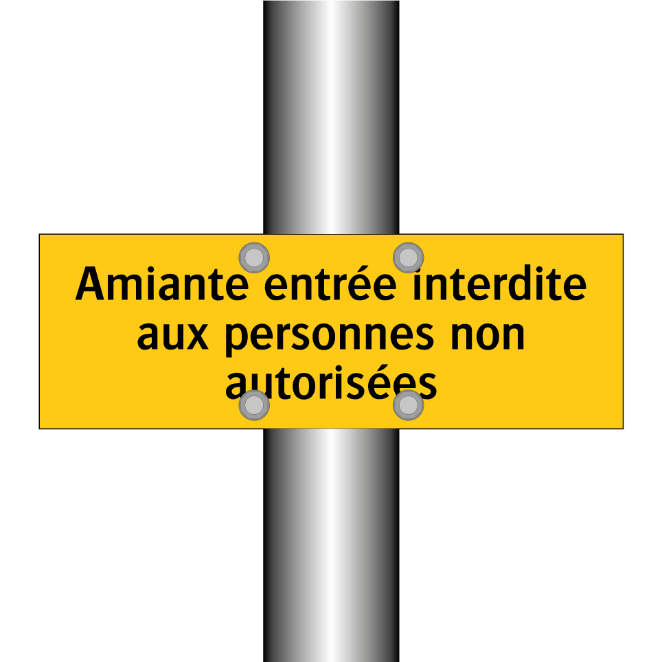 Amiante entrée interdite aux personnes non autorisées