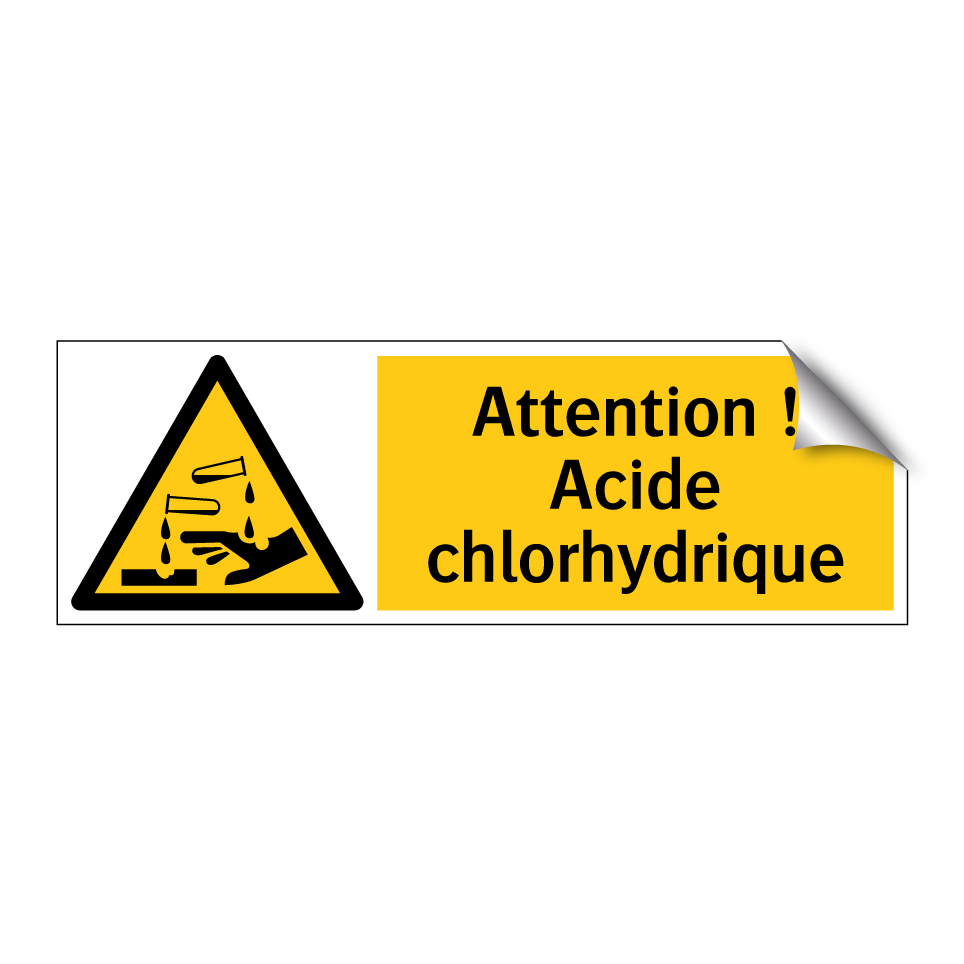 Attention ! Acide chlorhydrique