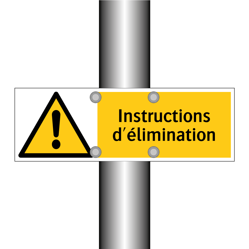 Instructions d'élimination