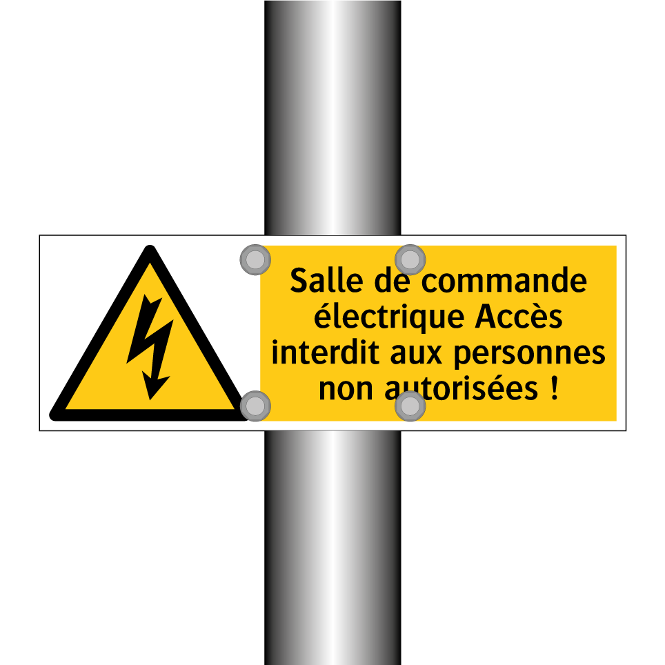 Salle de commande électrique Accès interdit aux personnes non autorisées !