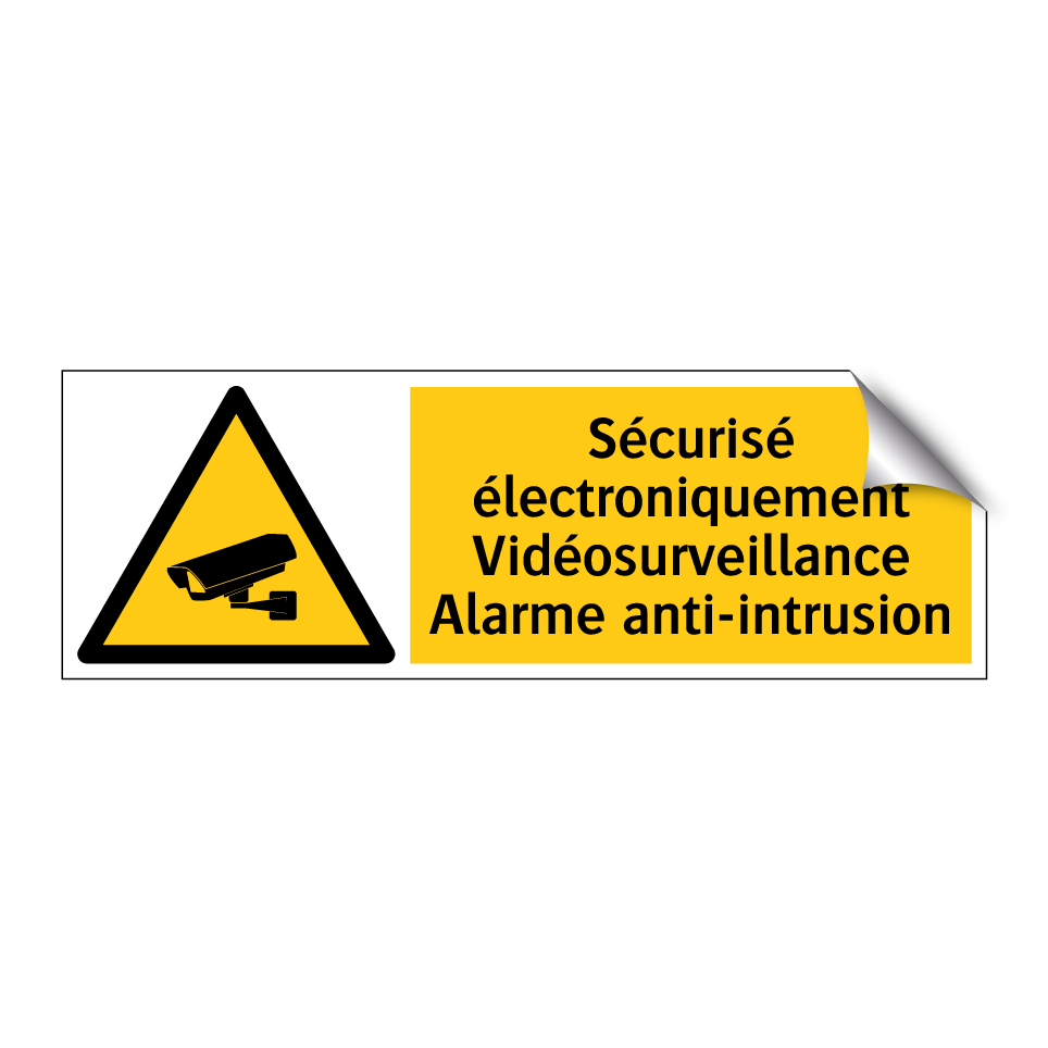 Sécurisé électroniquement Vidéosurveillance Alarme anti-intrusion