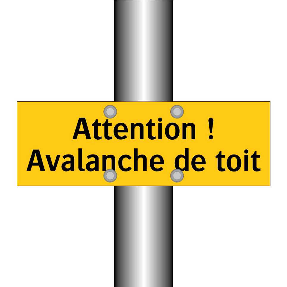 Attention ! Avalanche de toit