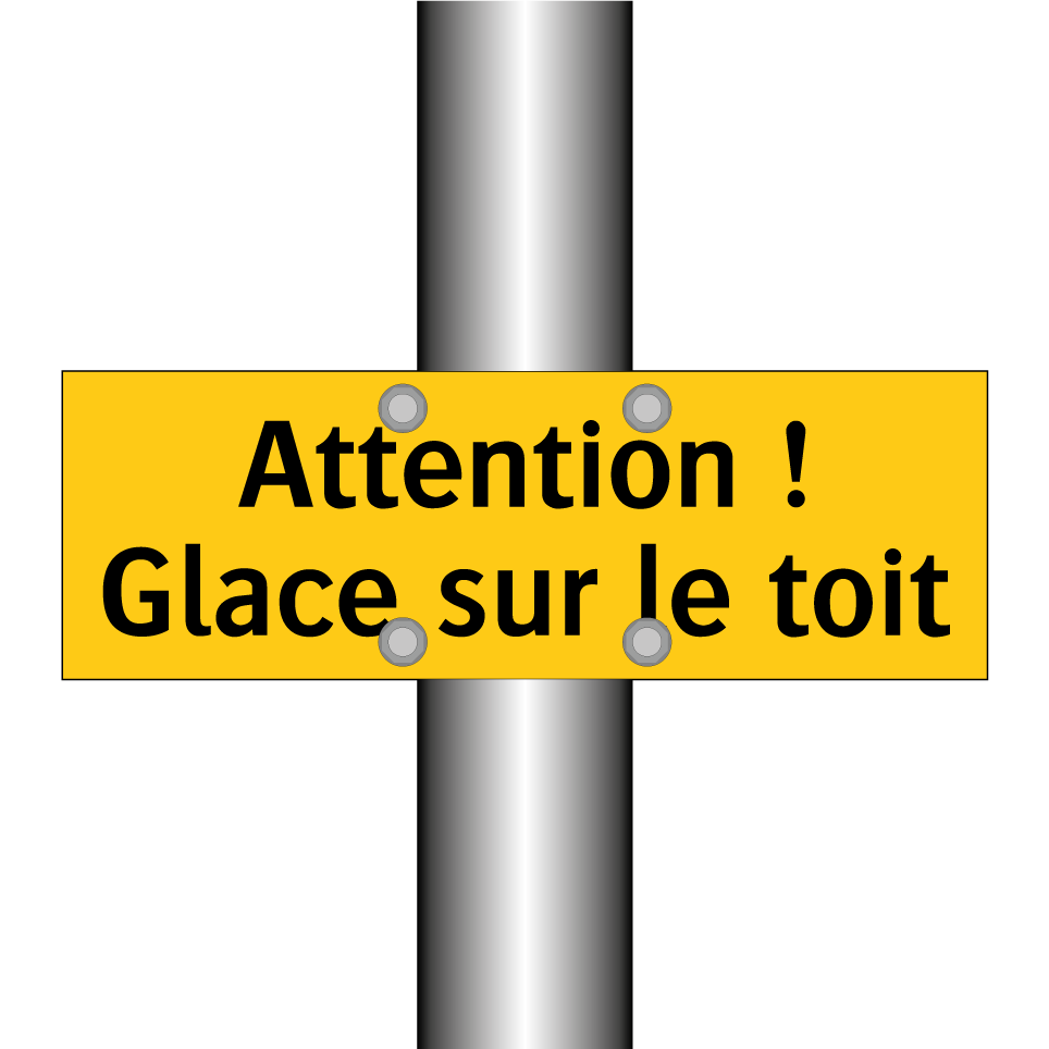 Attention ! Glace sur le toit