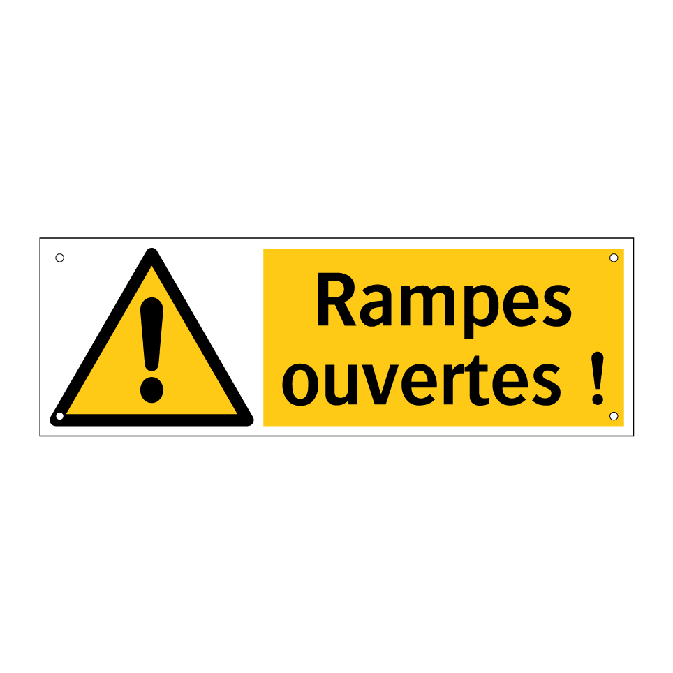 Rampes ouvertes !