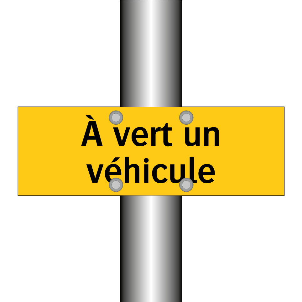 À vert un véhicule