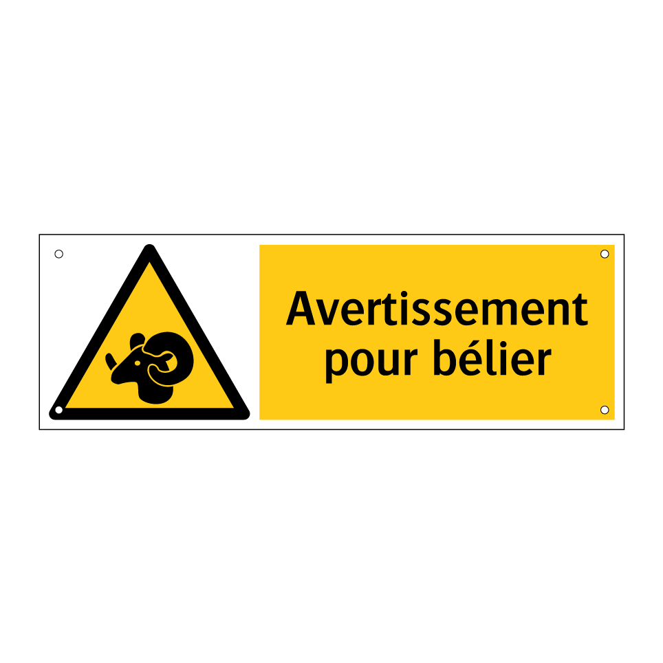 Avertissement pour bélier