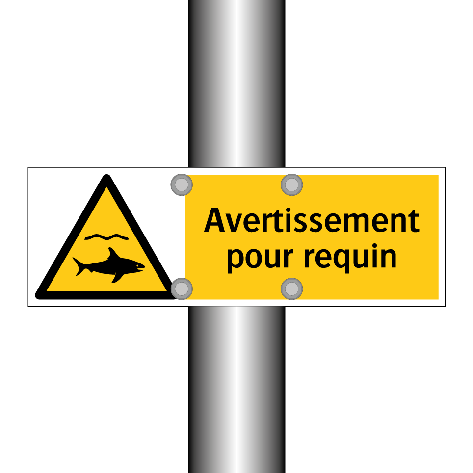 Avertissement pour requin