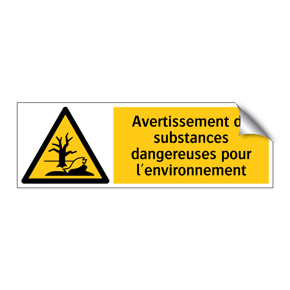 Avertissement de substances dangereuses pour l'environnement