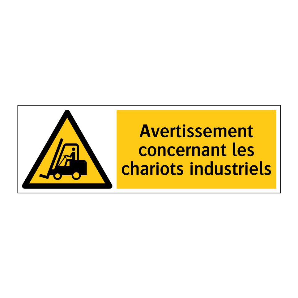 Avertissement concernant les chariots industriels