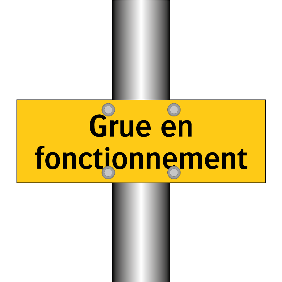 Grue en fonctionnement