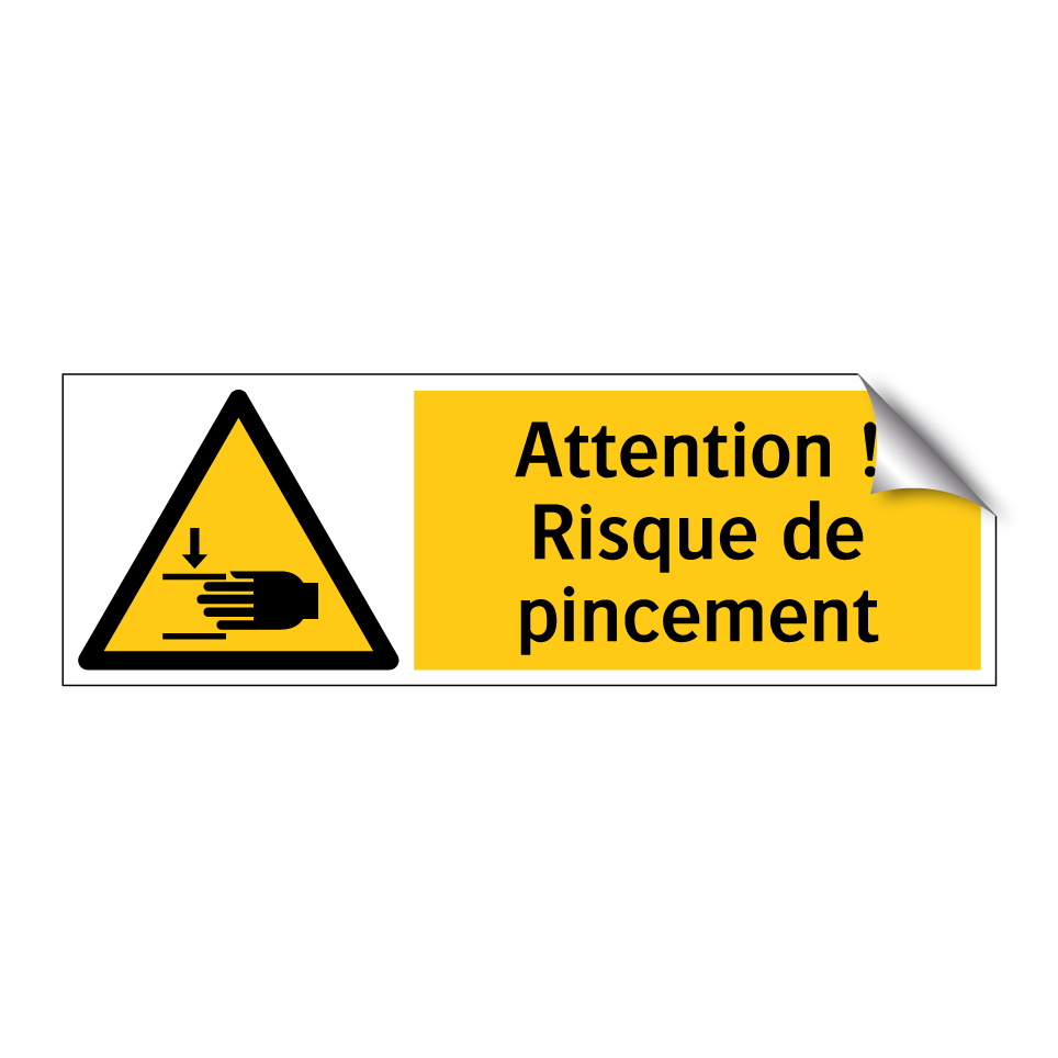 Attention ! Risque de pincement