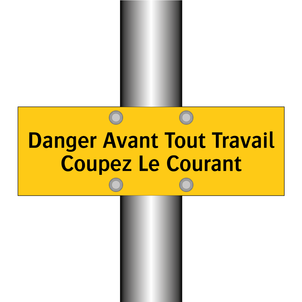 Danger Avant Tout Travail Coupez Le Courant
