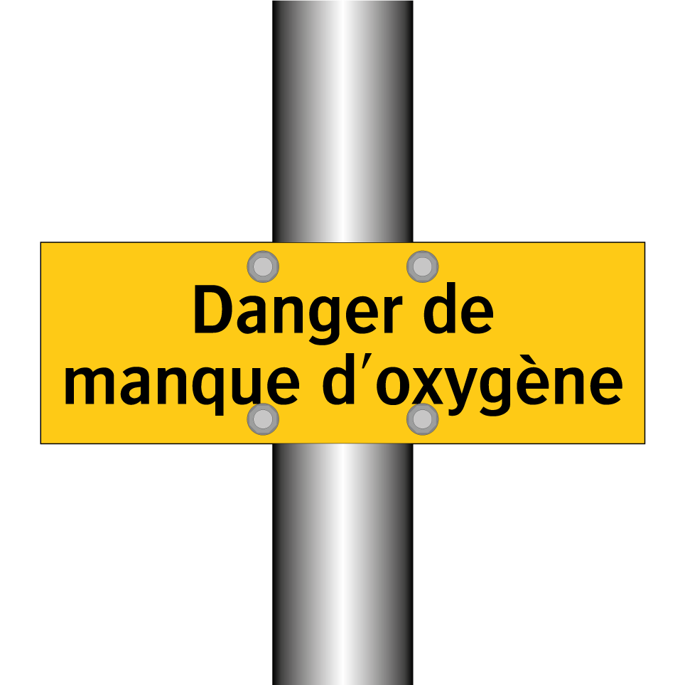 Danger de manque d'oxygène