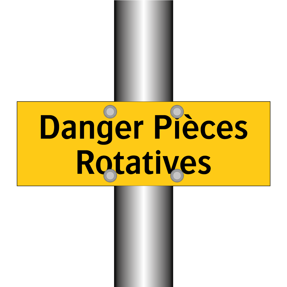 Danger Pièces Rotatives