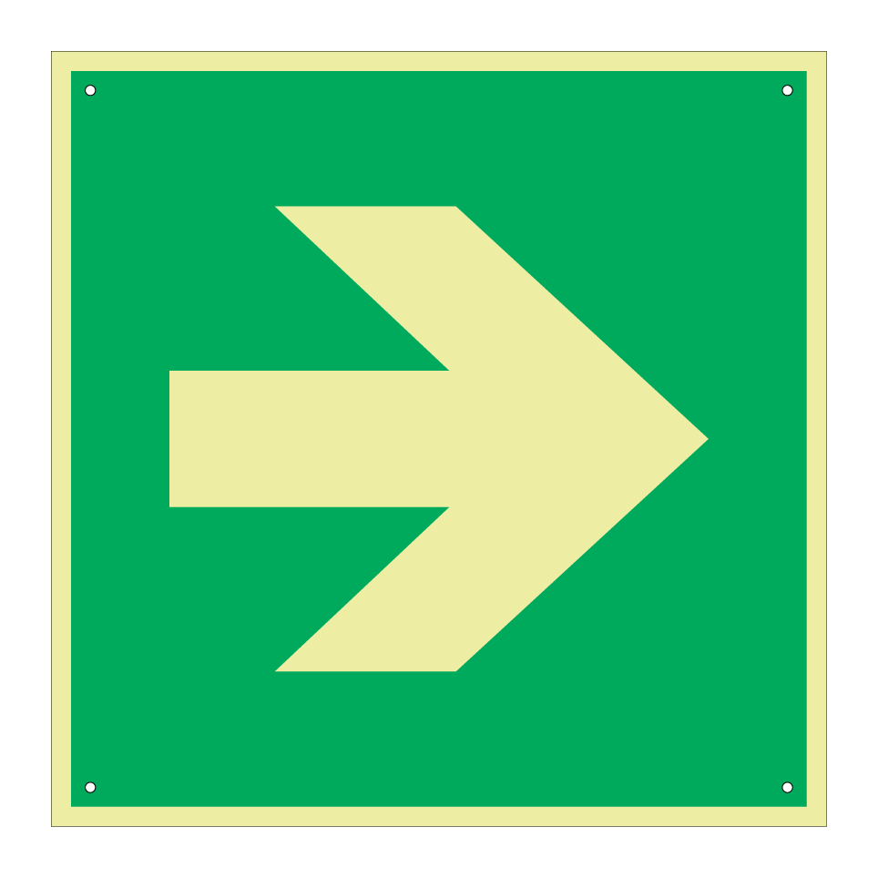 E005 Flèche de direction (angle de 90°)