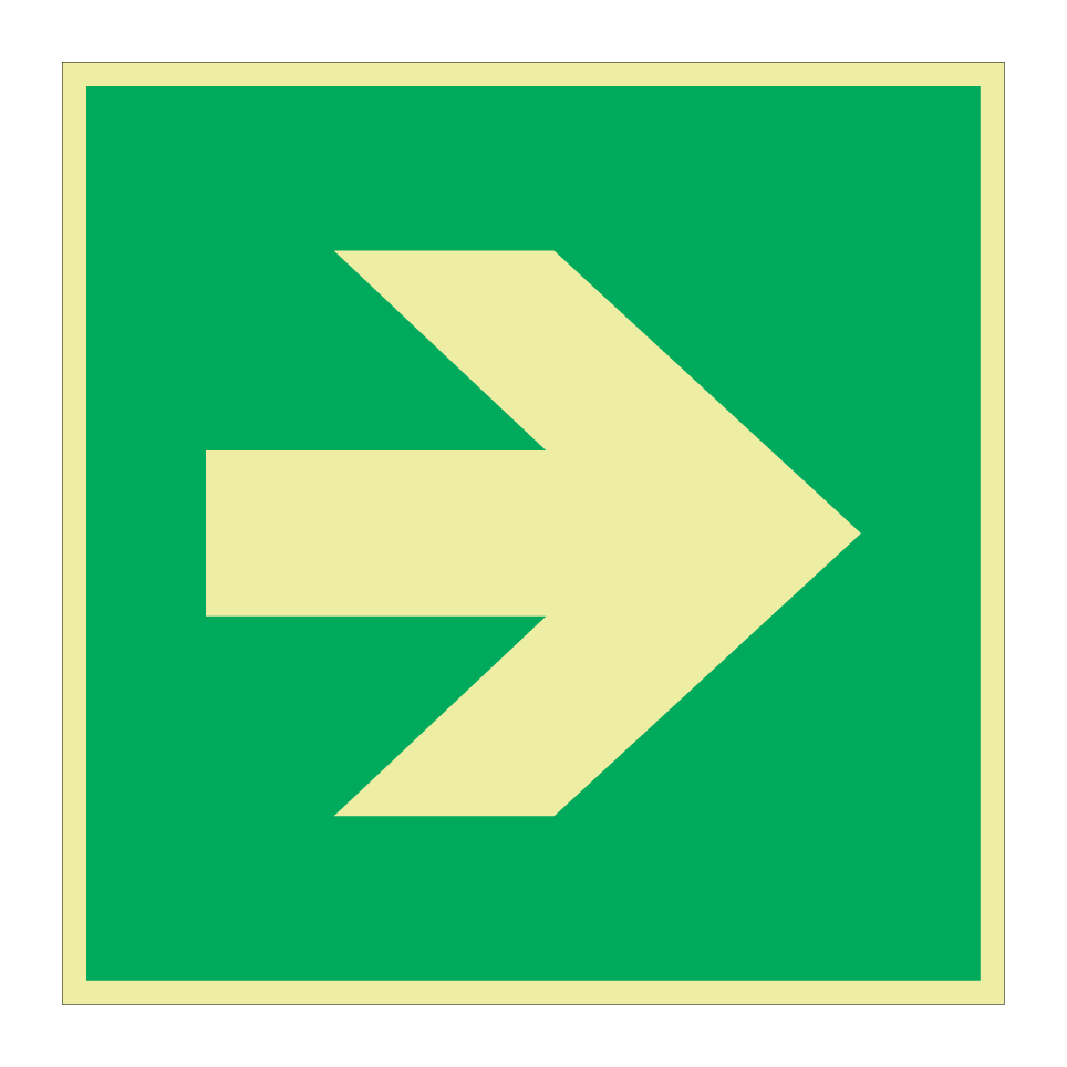 E005 Flèche de direction (angle de 90°)