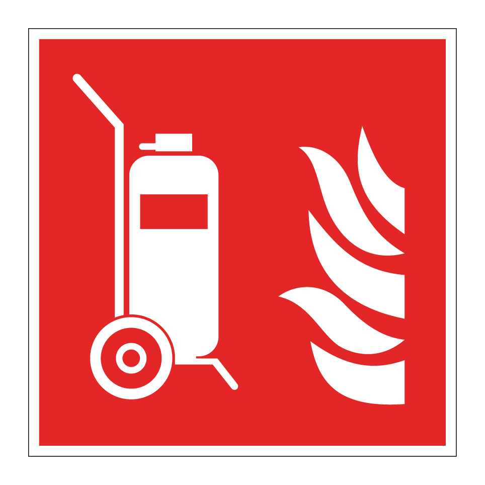 F009 Fahrbarer Feuerlöscher