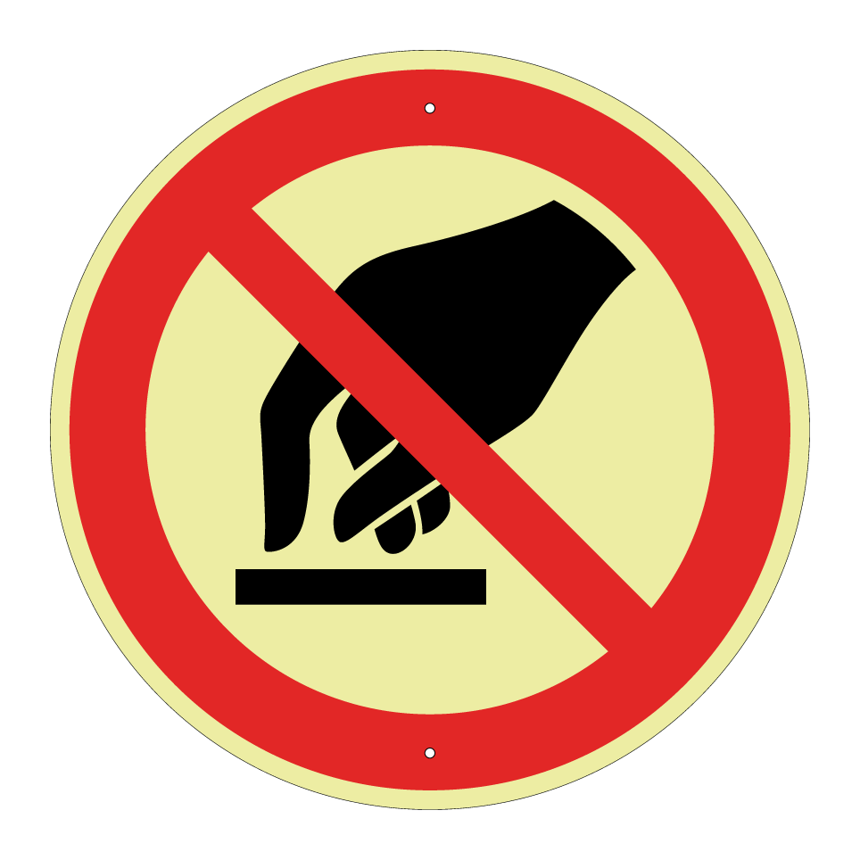 P010 Berühren verboten