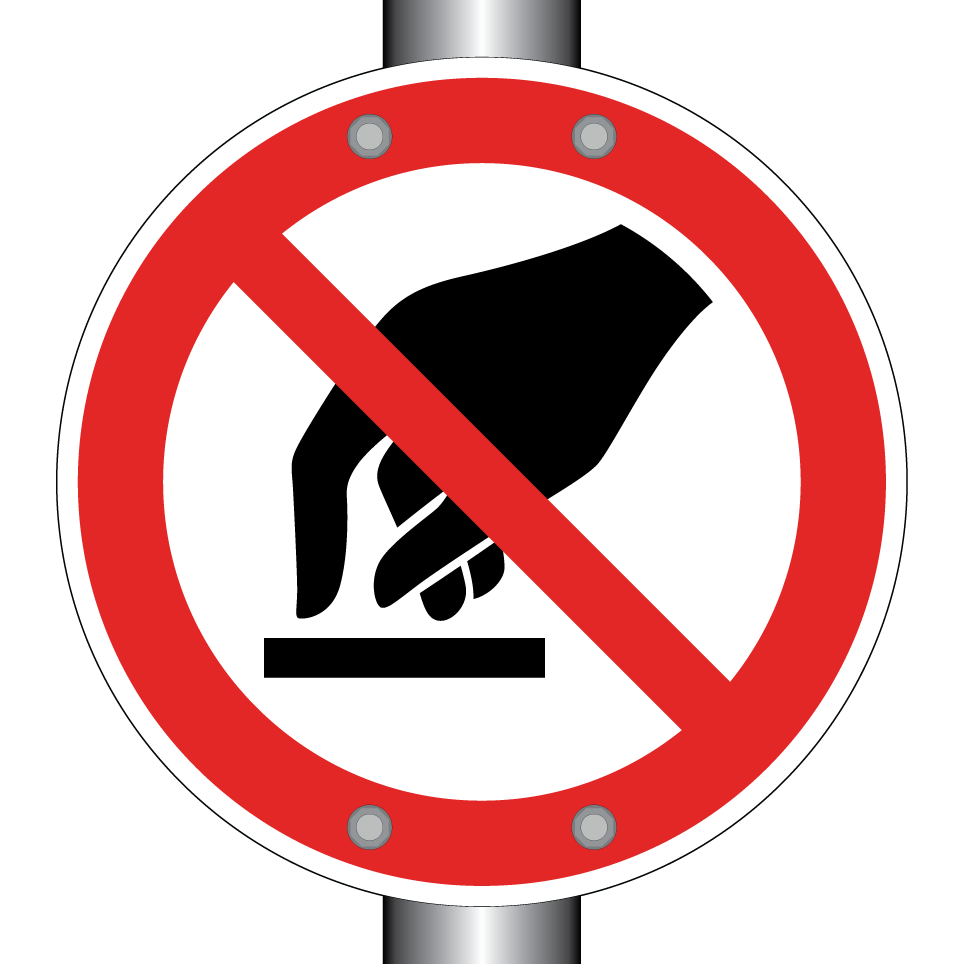 P010 Berühren verboten