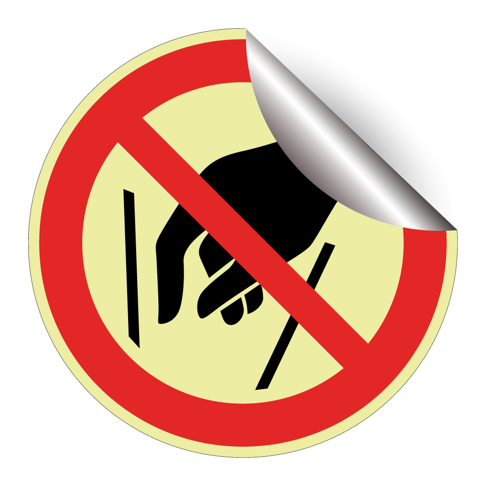 P015 Hineinfassen verboten