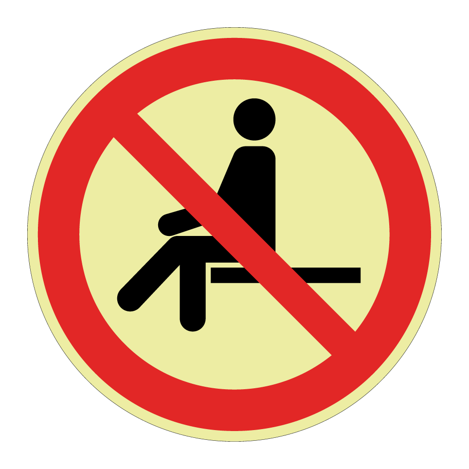 P018 Interdiction de s’asseoir