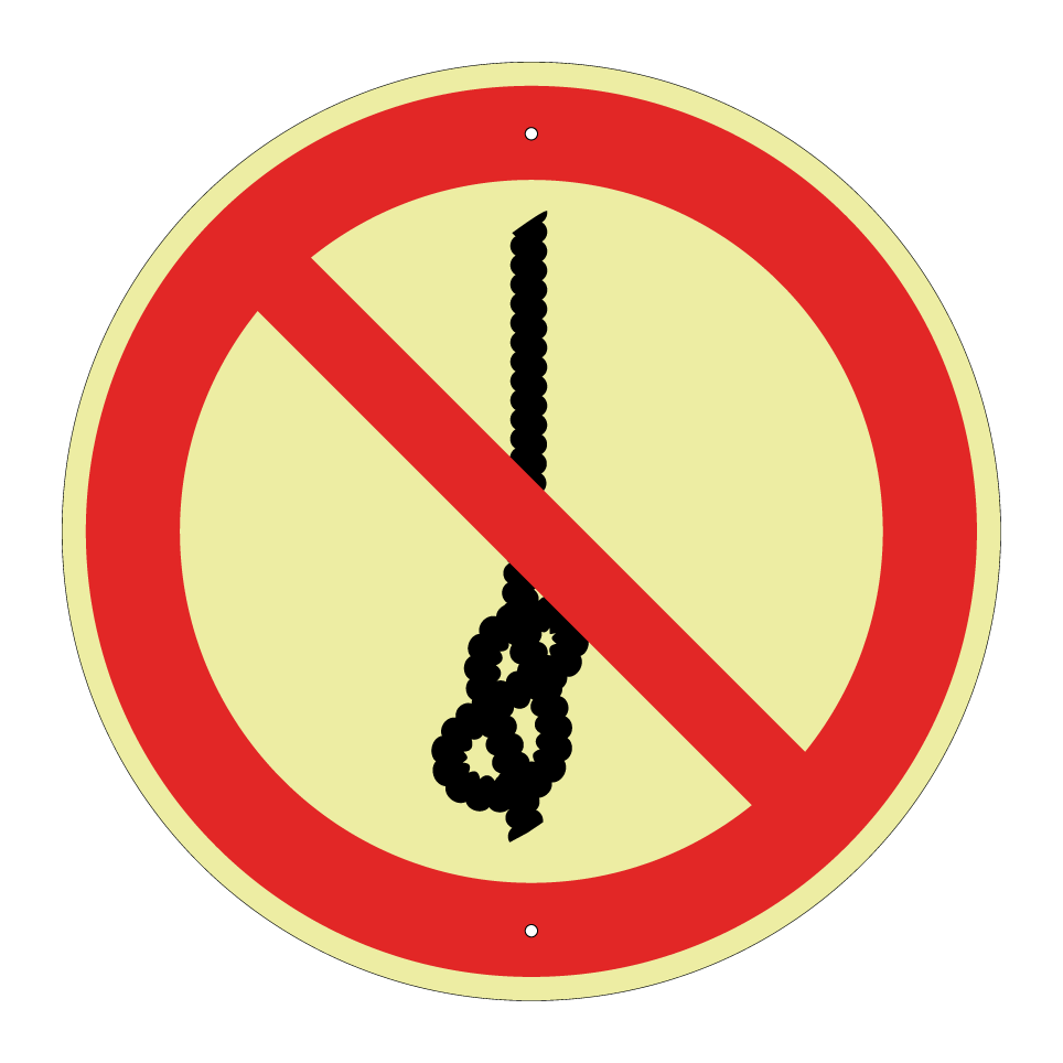 P030 Knoten von Seilen verboten