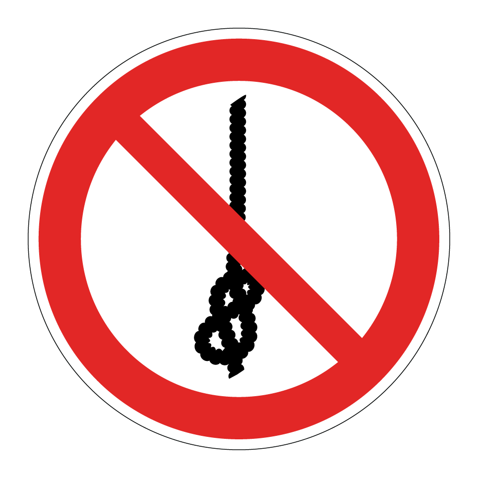 P030 Knoten von Seilen verboten