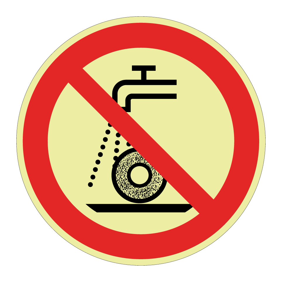 P033 Ne pas utiliser pour rectification humide