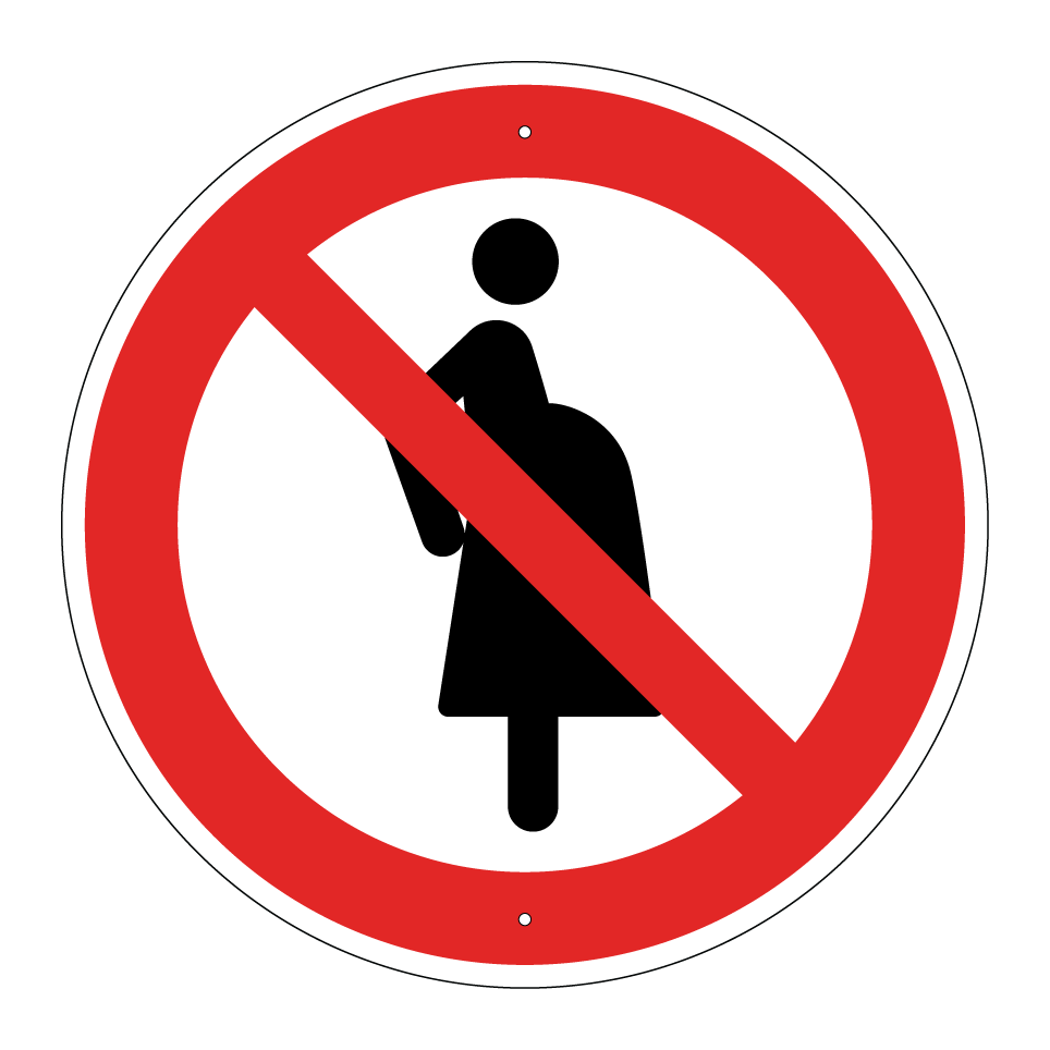 P042 Für schwangere Frauen verboten