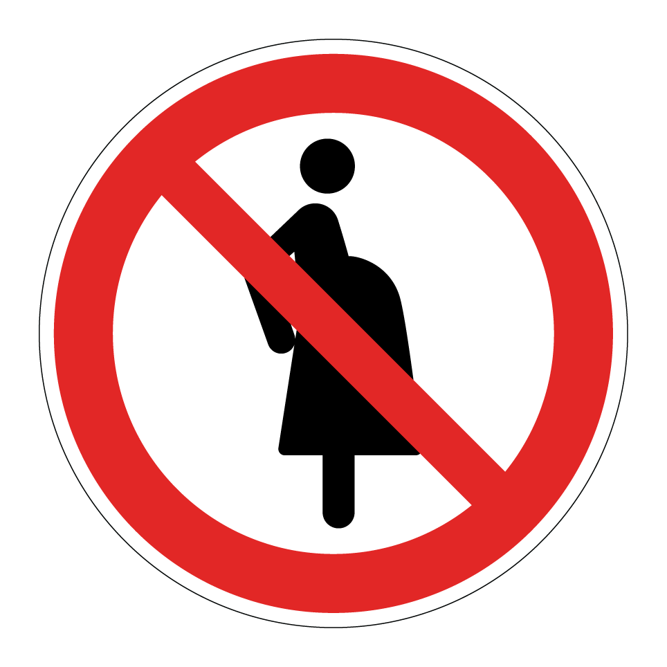 P042 Für schwangere Frauen verboten
