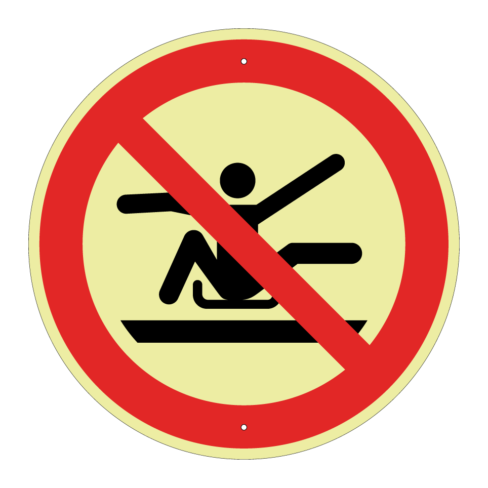 P046 Ne pas s'étirer hors de la luge