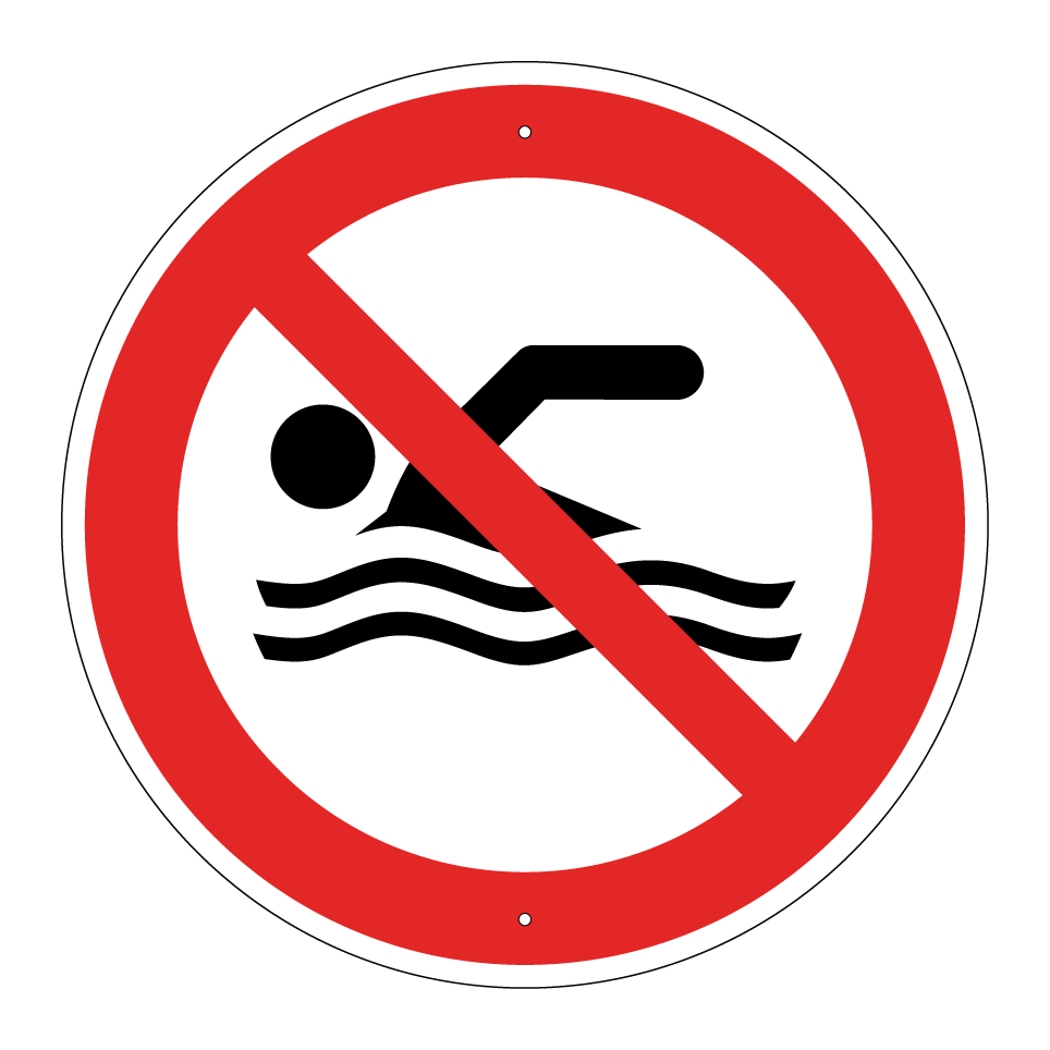 P049 Schwimmen verboten